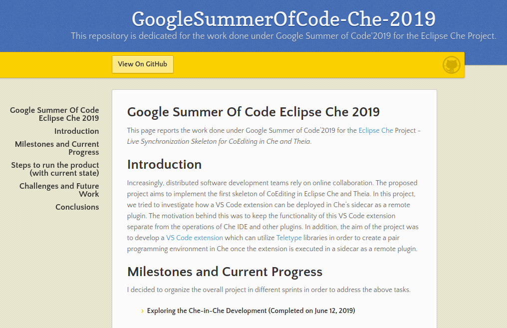 Google Summer of Code 2019
